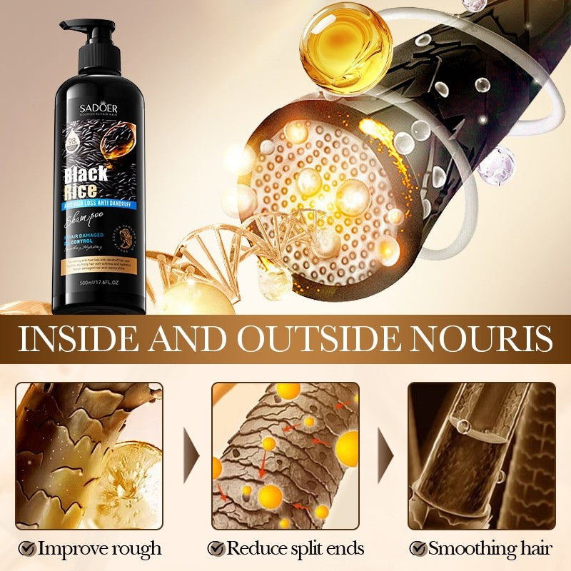 Sadoer Black Rice 3in1 Set: Shampoo & Hair Mask